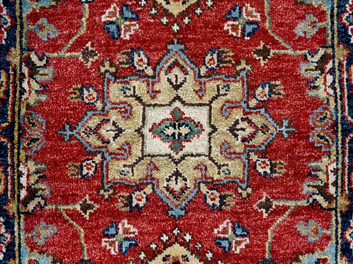 2'0" x 3'0" New Hand Knotted Red Wool Rectangle Oriental Rug - MOA10284980