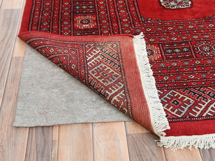 10'1" x 14'7" New Hand Knotted Red Wool Rectangle Oriental Rug - MOA10285202