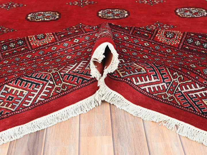 10'1" x 14'7" New Hand Knotted Red Wool Rectangle Oriental Rug - MOA10285202