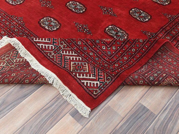10'1" x 14'7" New Hand Knotted Red Wool Rectangle Oriental Rug - MOA10285202