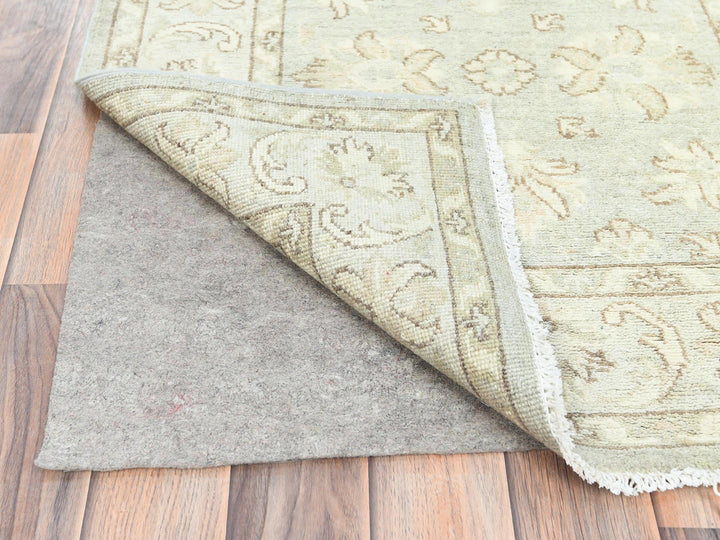 2'9" x 9'7" New Hand Knotted Ivory Wool Runner Oriental Rug - MOA10285213