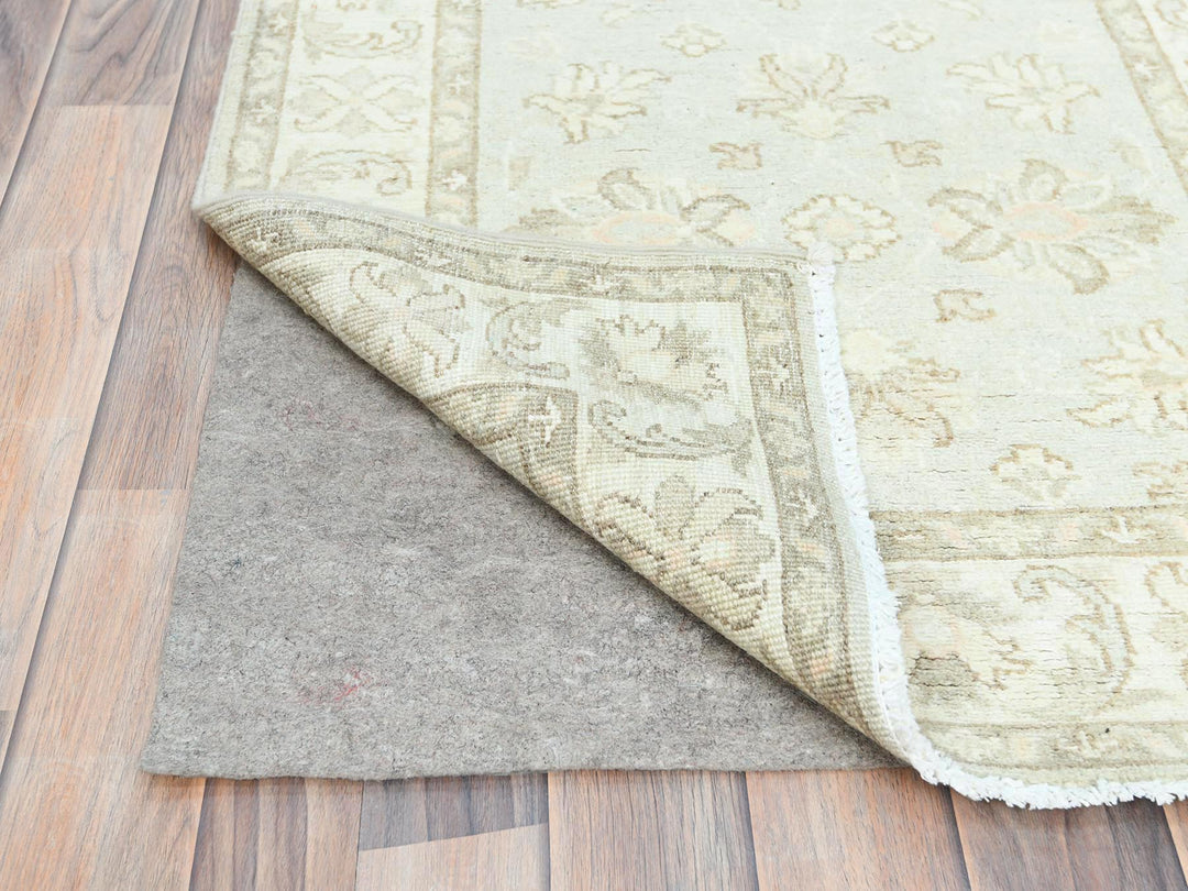 2'8" x 9'9" New Hand Knotted Ivory Wool Runner Oriental Rug - MOA10285215
