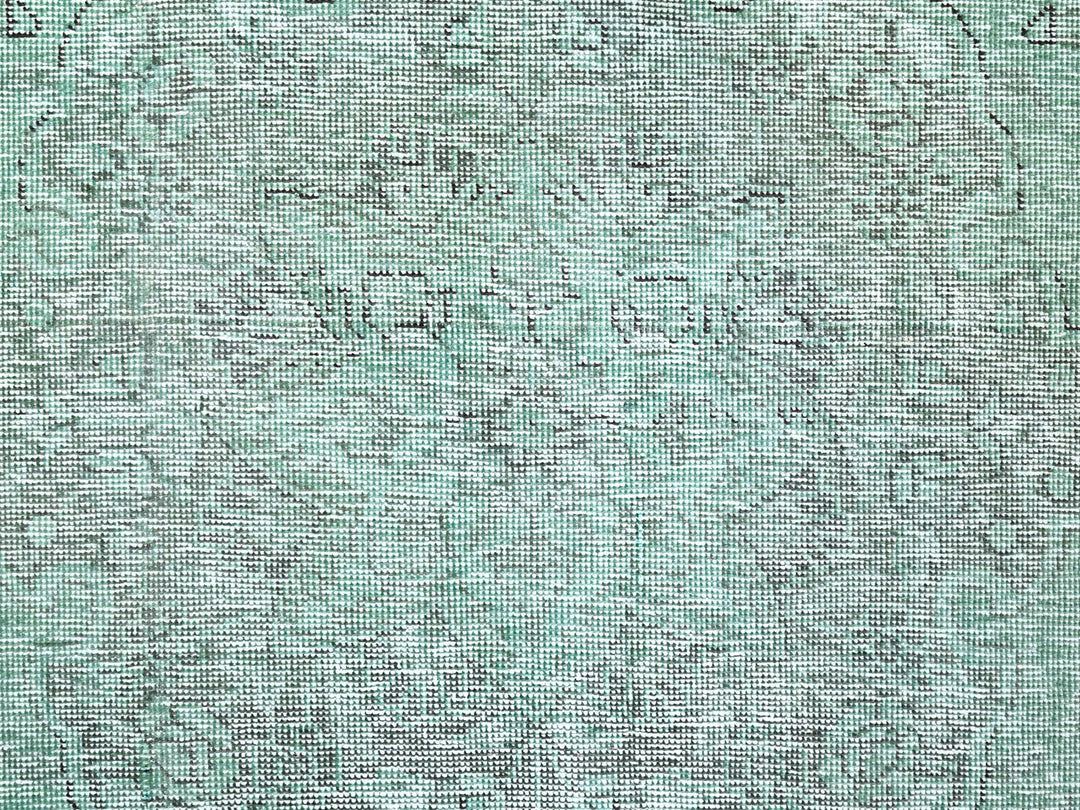 6'2" x 9'3" Vintage Hand Knotted Overdyed Wool Rectangle Oriental Rug - MOA10285398