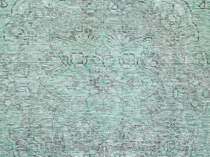 6'2" x 9'3" Vintage Hand Knotted Overdyed Wool Rectangle Oriental Rug - MOA10285398