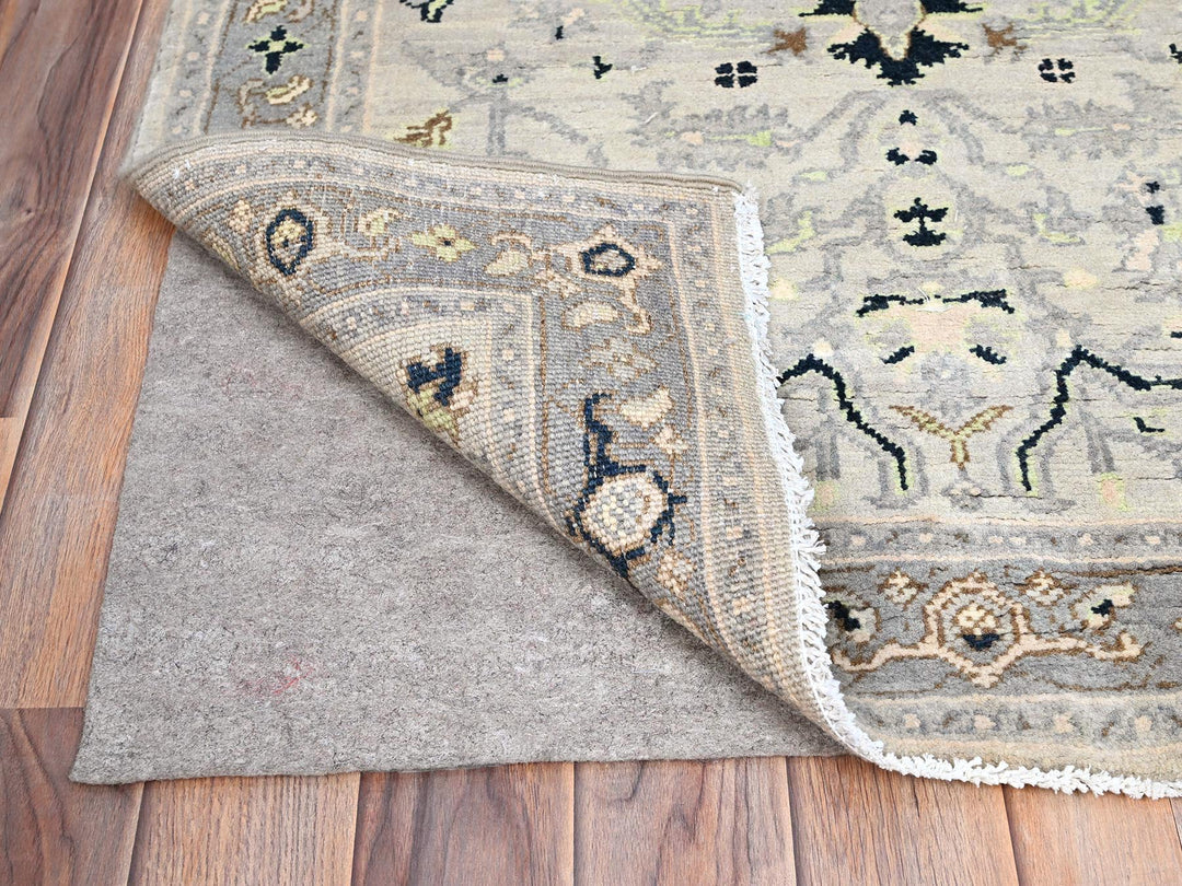 3'1" x 4'10" New Hand Knotted Blue Wool Rectangle Oriental Rug - MOA10285509
