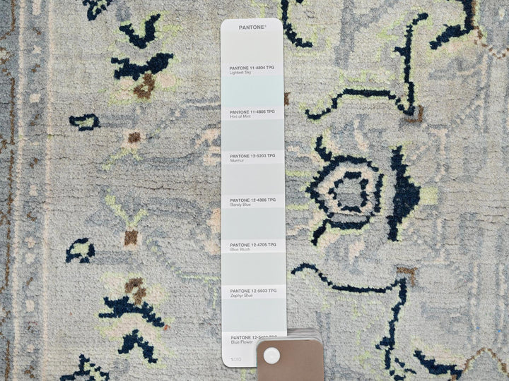 3'1" x 4'10" New Hand Knotted Blue Wool Rectangle Oriental Rug - MOA10285509