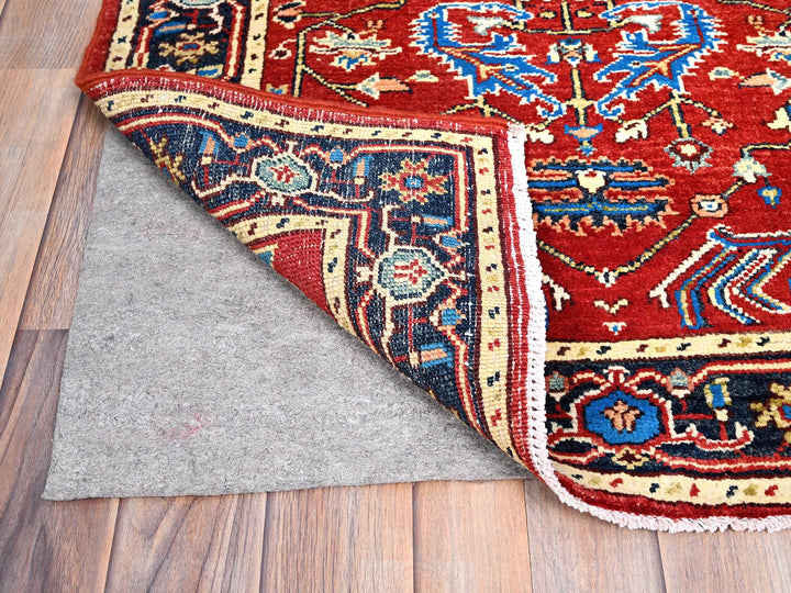 2'10" x 4'7" New Hand Knotted Red Wool Rectangle Oriental Rug - MOA10285511