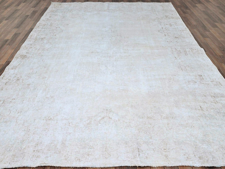 8'2" x 11'8" Vintage Hand Knotted Blue Wool Rectangle Oriental Rug - MOA10285523