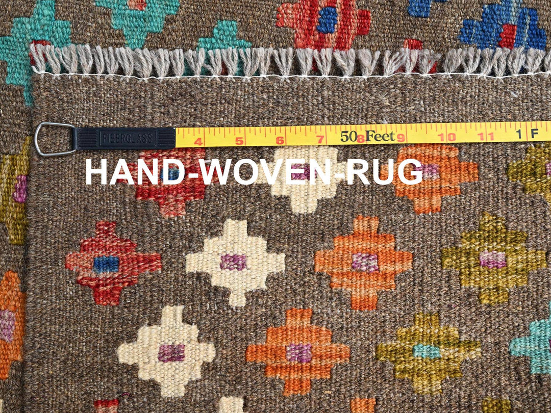 7'0" x 9'8" New Hand Woven Red Wool Rectangle Oriental Rug - MOA10285710