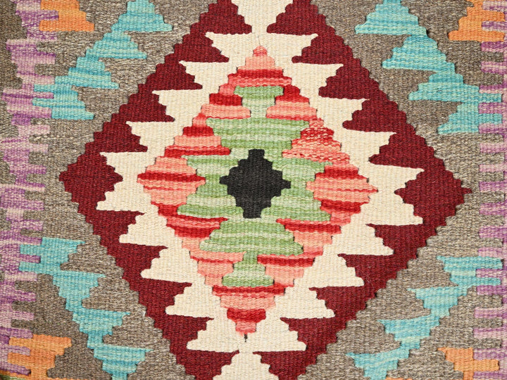 2'0" x 3'0" New Hand Woven Grey Wool Rectangle Oriental Rug - MOA10285738