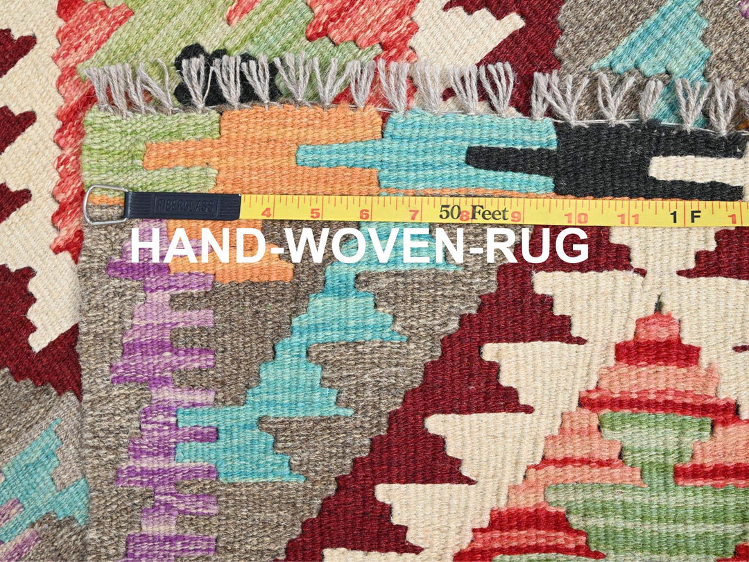 2'0" x 3'0" New Hand Woven Grey Wool Rectangle Oriental Rug - MOA10285738