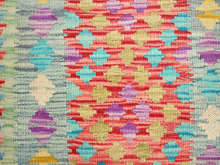 2'0" x 2'10" New Hand Woven Red Wool Rectangle Oriental Rug - MOA10285752