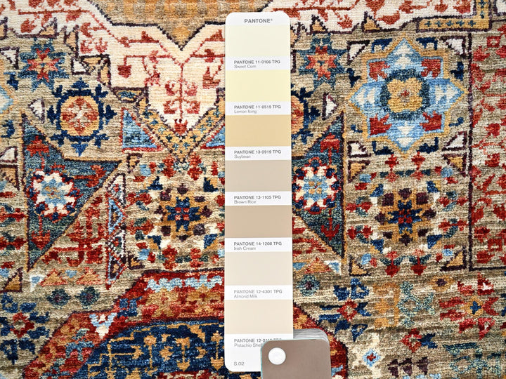 2'5" x 10'3" New Hand Knotted Ivory Wool Runner Oriental Rug - MOA10285848