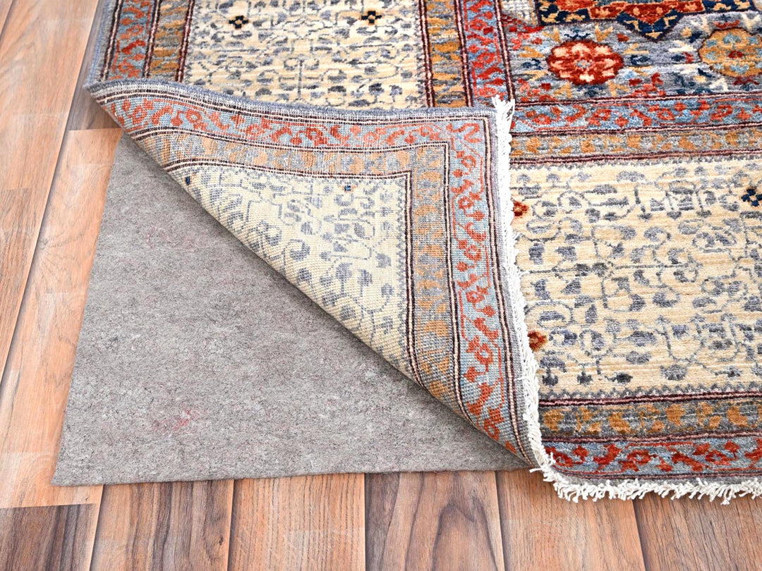 8'10" x 12'0" New Hand Knotted Red Wool Rectangle Oriental Rug - MOA10285871