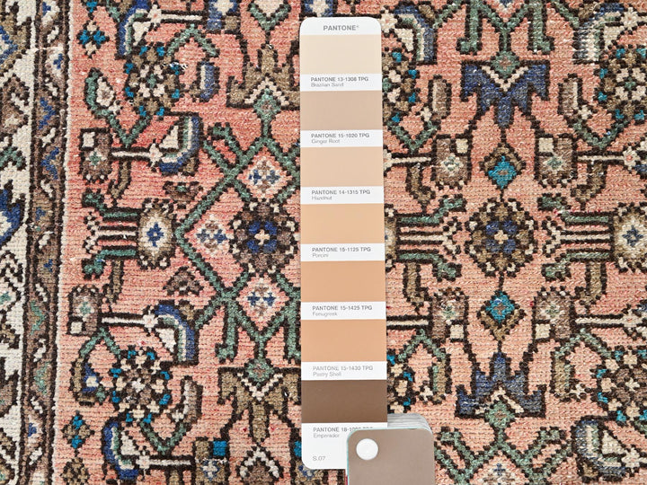 3'2" x 9'3" New Hand Knotted Brown Wool Runner Oriental Rug - MOA10285990