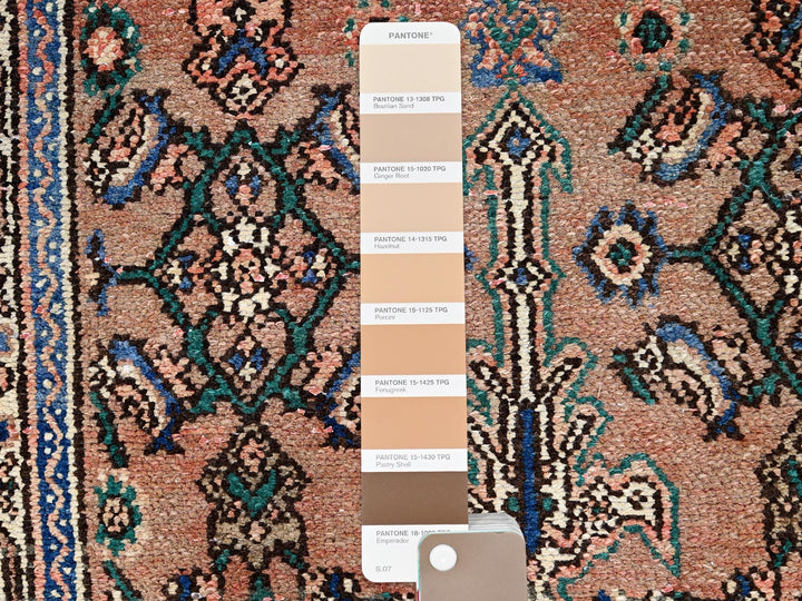 3'4" x 10'1" New Hand Knotted Brown Wool Runner Oriental Rug - MOA10286020