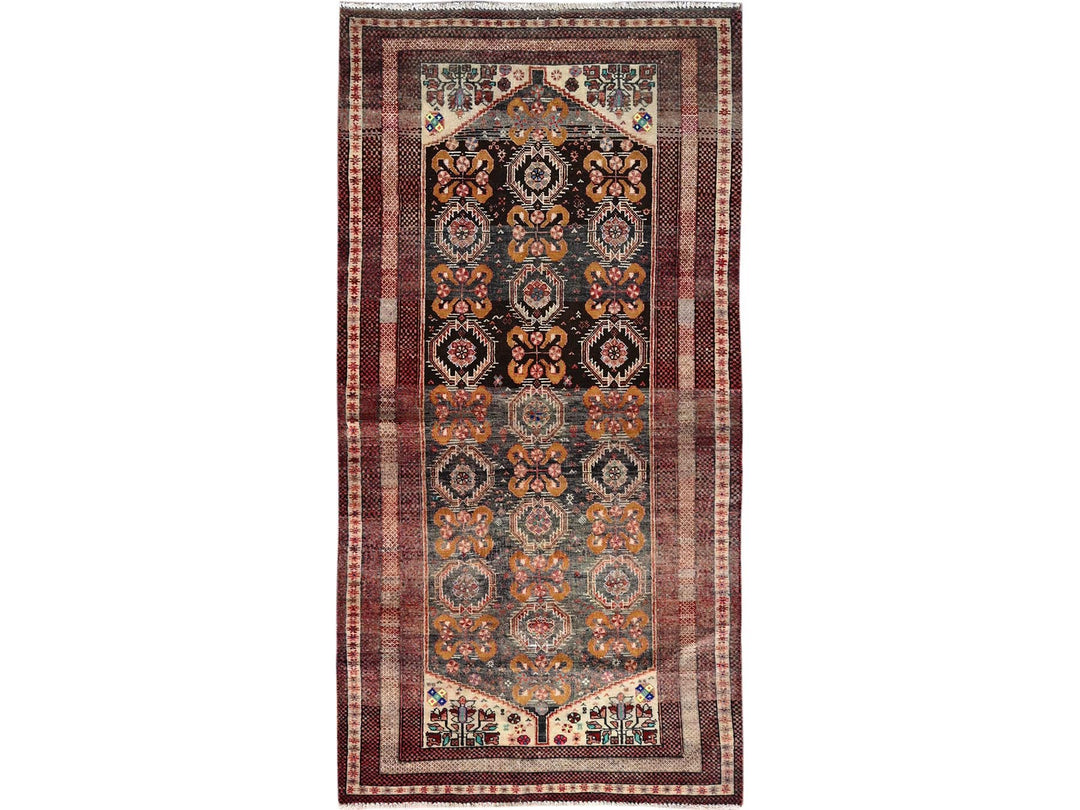 3'3" x 6'6" New Hand Knotted Brown Wool Rectangle Oriental Rug - MOA10286071
