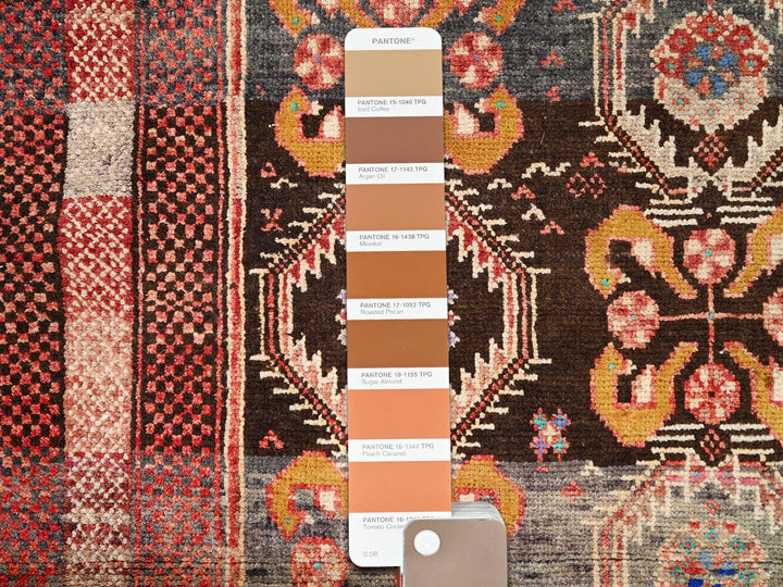 3'3" x 6'6" New Hand Knotted Brown Wool Rectangle Oriental Rug - MOA10286071