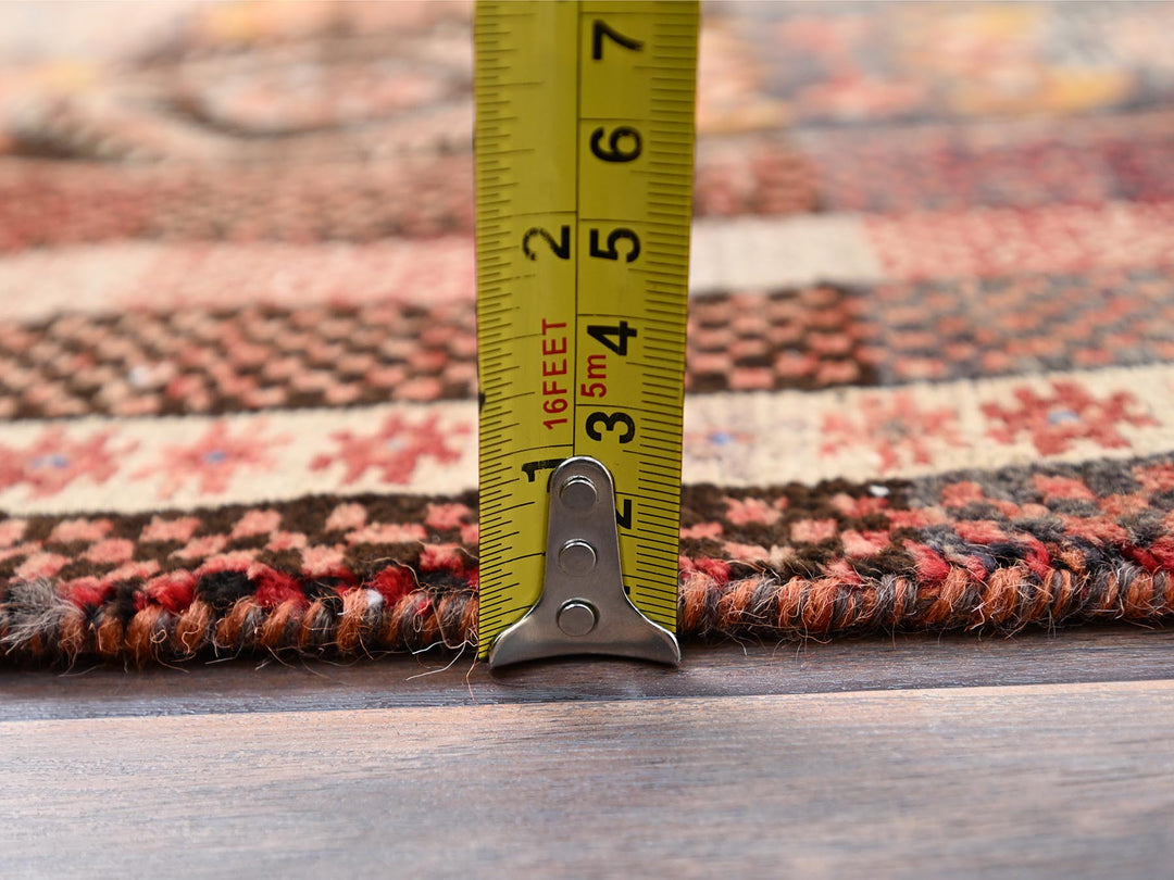 3'3" x 6'6" New Hand Knotted Brown Wool Rectangle Oriental Rug - MOA10286071