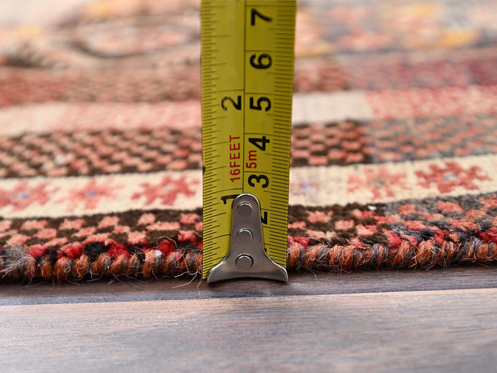 3'3" x 6'6" New Hand Knotted Brown Wool Rectangle Oriental Rug - MOA10286071