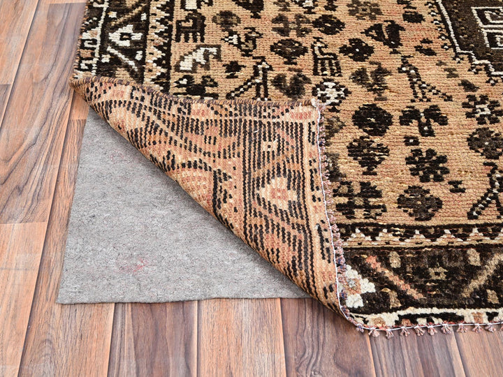 5'8" x 8'7" New Hand Knotted Brown Wool Rectangle Oriental Rug - MOA10286088