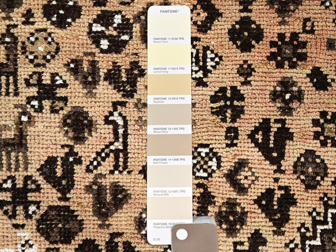 5'8" x 8'7" New Hand Knotted Brown Wool Rectangle Oriental Rug - MOA10286088