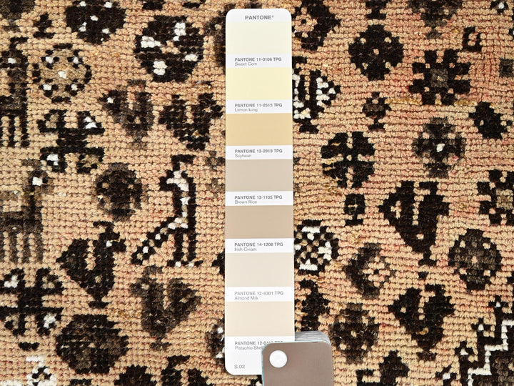 5'8" x 8'7" New Hand Knotted Brown Wool Rectangle Oriental Rug - MOA10286088