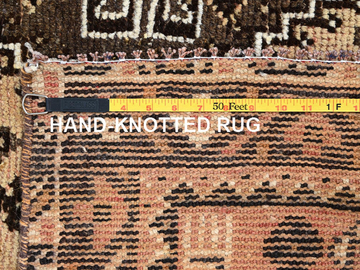 5'8" x 8'7" New Hand Knotted Brown Wool Rectangle Oriental Rug - MOA10286088