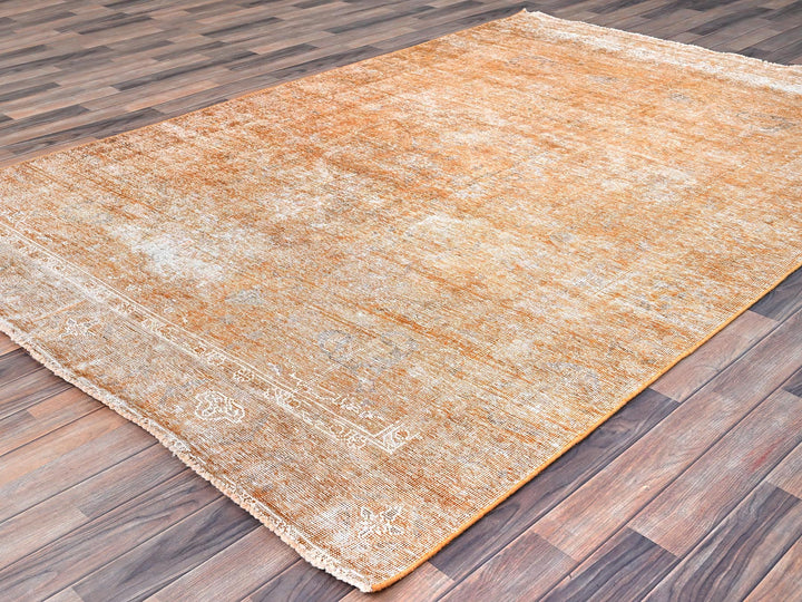 6'1" x 9'0" New Hand Knotted Overdyed Wool Rectangle Oriental Rug - MOA10286092