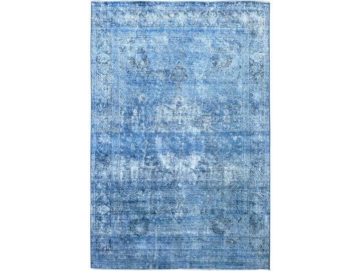 7'5" x 10'11" New Hand Knotted Overdyed Wool Rectangle Oriental Rug - MOA10286102