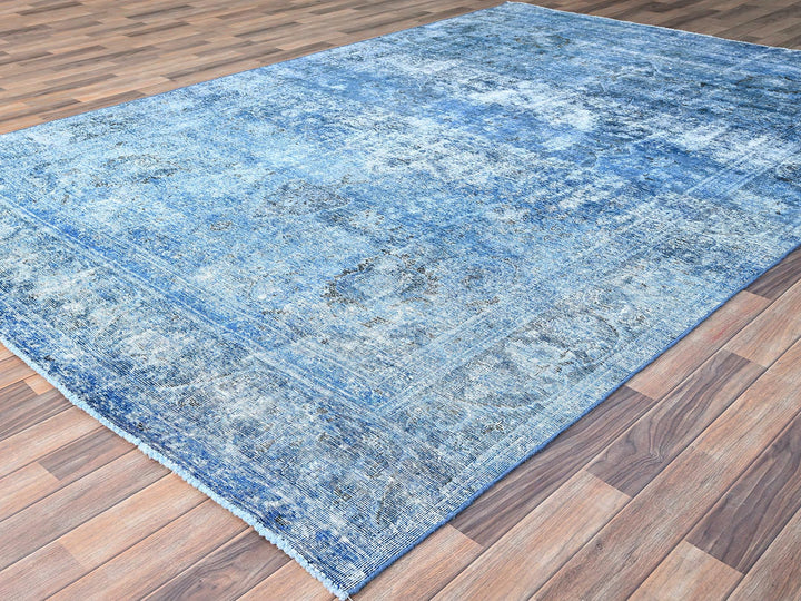 7'5" x 10'11" New Hand Knotted Overdyed Wool Rectangle Oriental Rug - MOA10286102