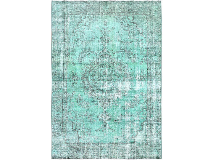 6'1" x 9'0" New Hand Knotted Overdyed Wool Rectangle Oriental Rug - MOA10286109