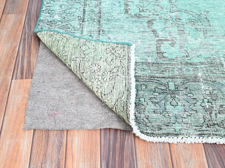 6'1" x 9'0" New Hand Knotted Overdyed Wool Rectangle Oriental Rug - MOA10286109
