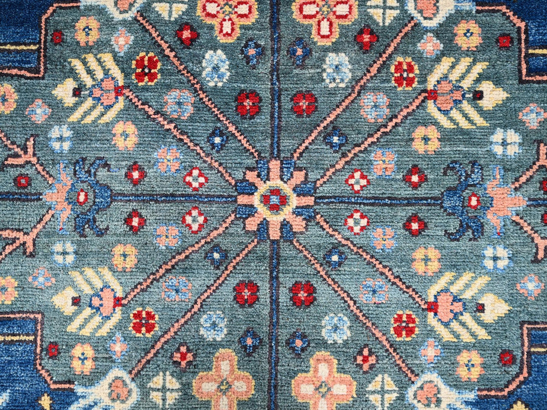 8'10" x 11'11" New Hand Knotted Red Wool Rectangle Oriental Rug - MOA10286157