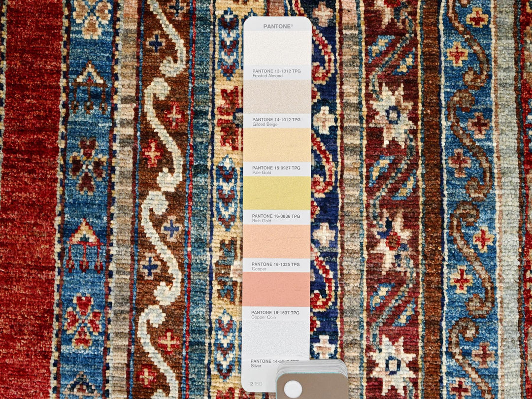 4'2" x 5'9" New Hand Knotted Beige Wool Rectangle Oriental Rug - MOA10286360