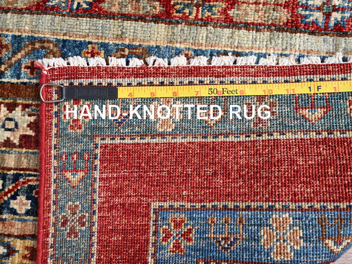 4'2" x 5'9" New Hand Knotted Beige Wool Rectangle Oriental Rug - MOA10286360
