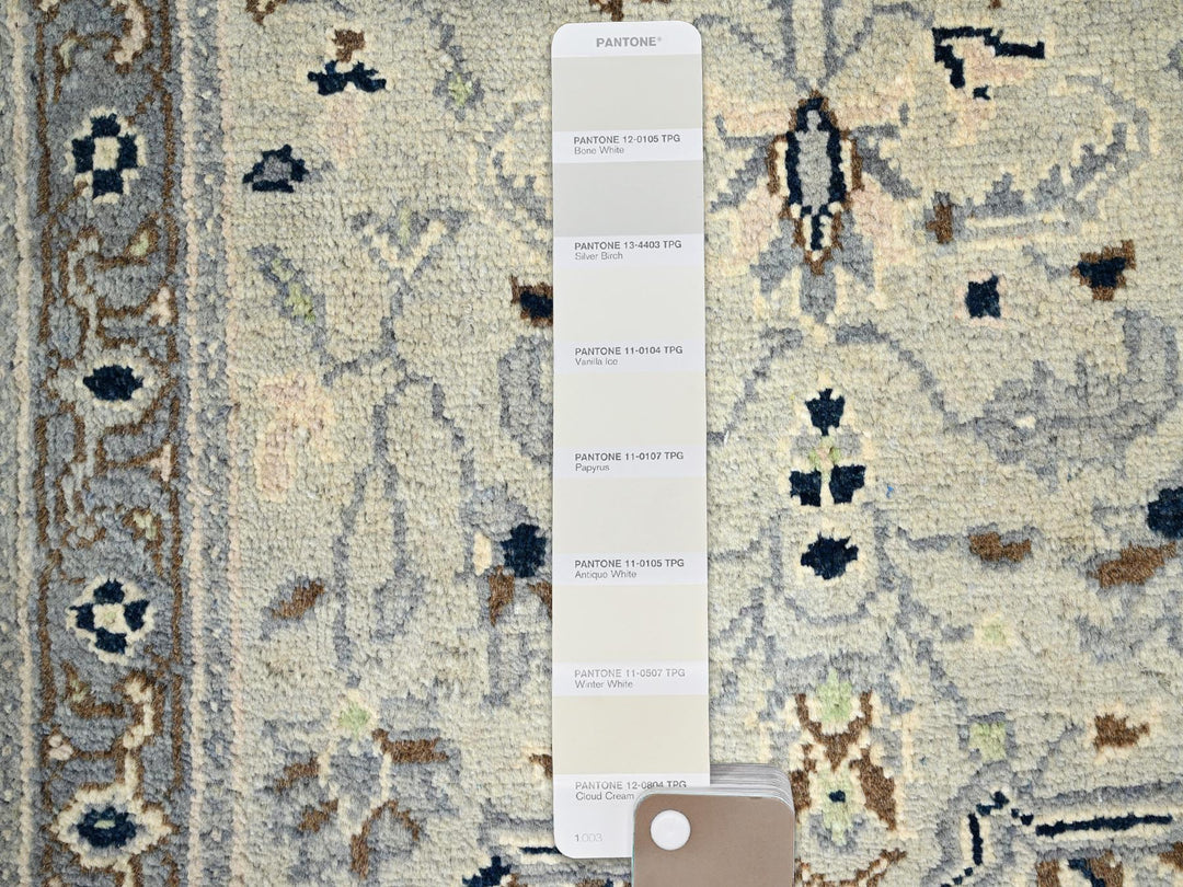 2'1" x 3'0" New Hand Knotted Ivory Wool Rectangle Oriental Rug - MOA10286381
