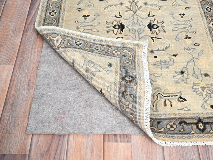 2'3" x 3'0" New Hand Knotted Ivory Wool Rectangle Oriental Rug - MOA10286382