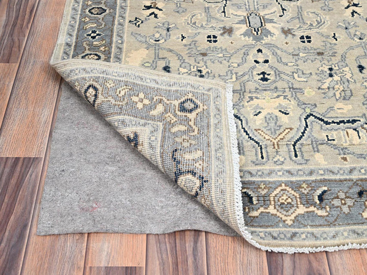 3'0" x 4'10" New Hand Knotted Ivory Wool Rectangle Oriental Rug - MOA10286389