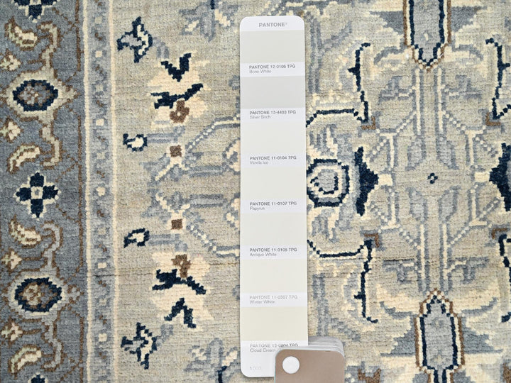 3'0" x 4'10" New Hand Knotted Ivory Wool Rectangle Oriental Rug - MOA10286389