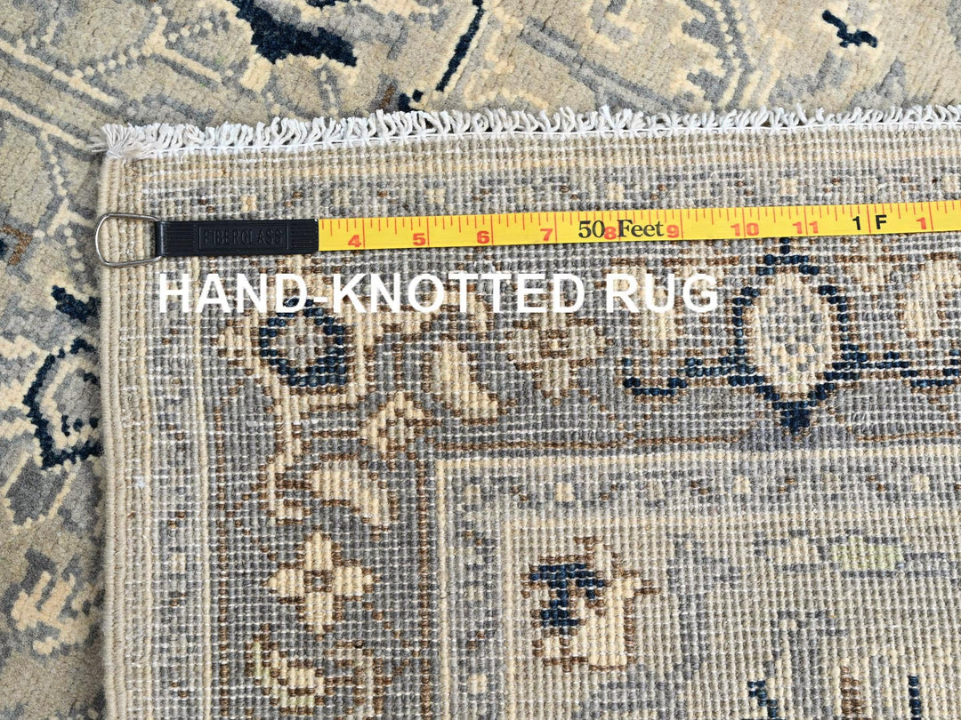 3'0" x 4'10" New Hand Knotted Ivory Wool Rectangle Oriental Rug - MOA10286389
