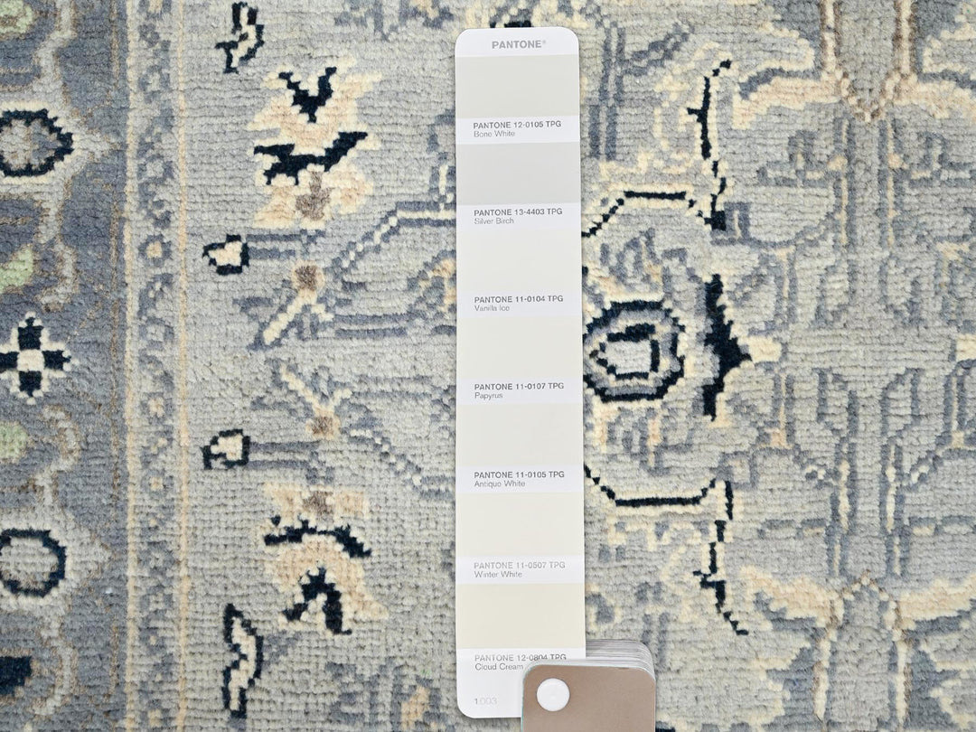 3'0" x 4'10" New Hand Knotted Grey Wool Rectangle Oriental Rug - MOA10286390