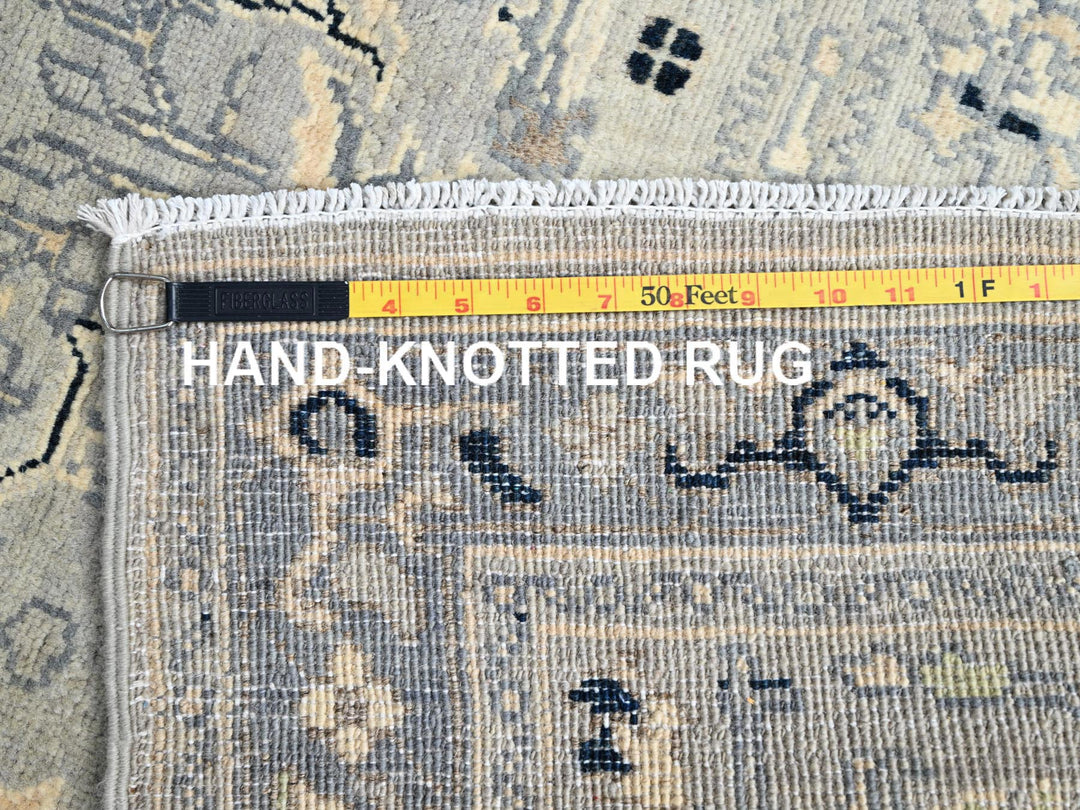 3'0" x 4'10" New Hand Knotted Grey Wool Rectangle Oriental Rug - MOA10286390