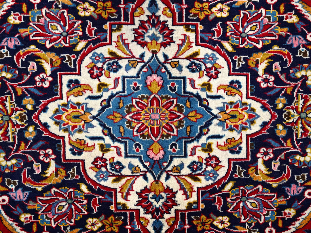9'8" x 12'10" Vintage Hand Knotted Red Wool Rectangle Oriental Rug - MOA10286427