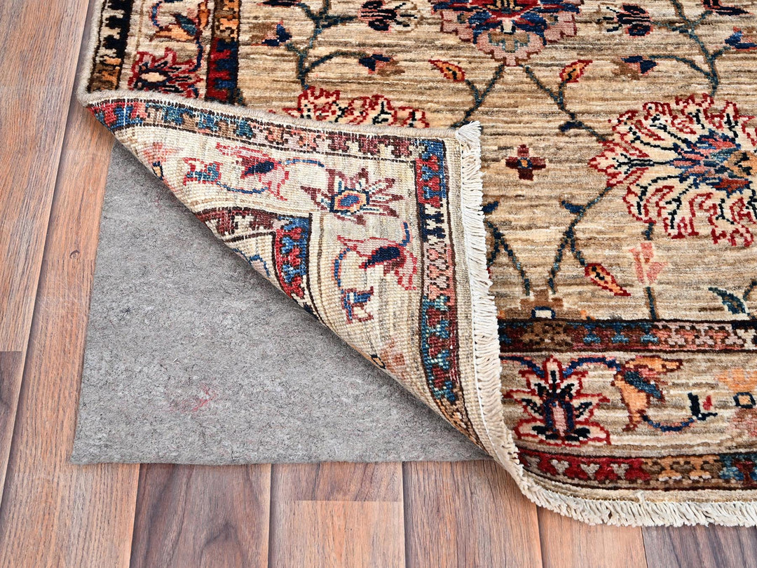 2'7" x 9'5" New Hand Knotted Beige Wool Runner Oriental Rug - MOA10286487