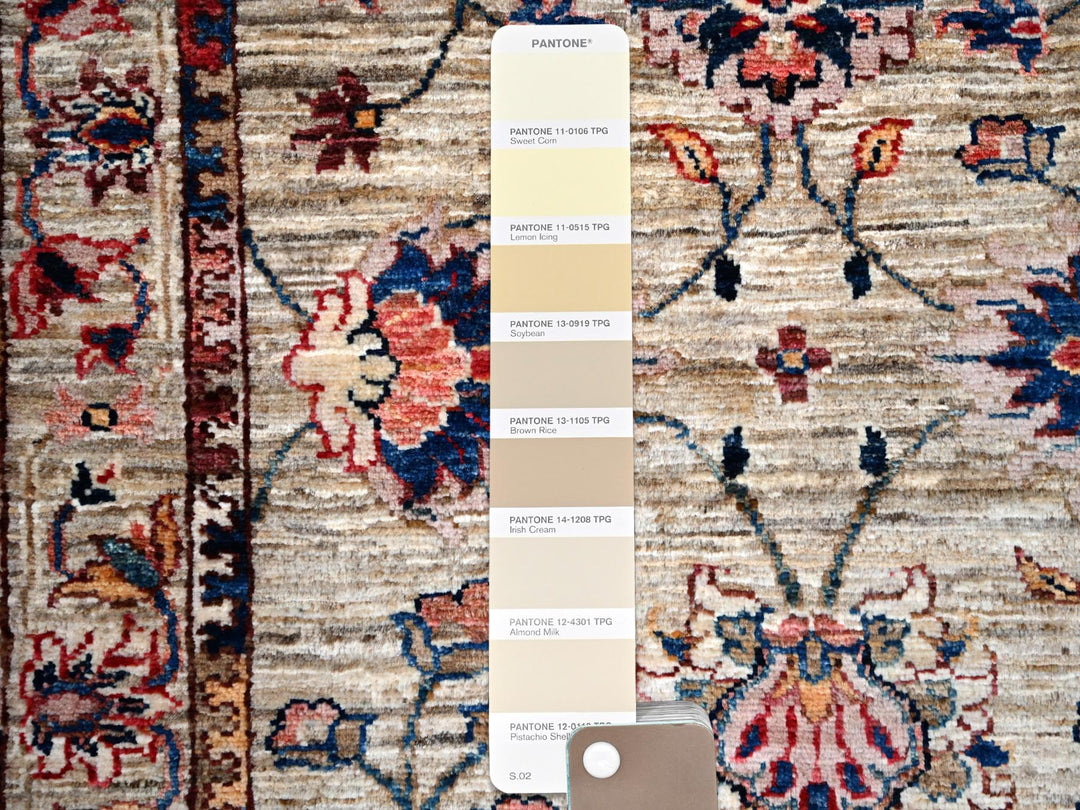 2'7" x 9'5" New Hand Knotted Beige Wool Runner Oriental Rug - MOA10286487