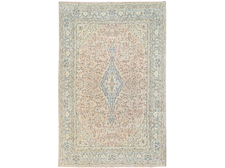 11'1" x 17'2" Vintage Hand Knotted Orange Wool Rectangle Oriental Rug - MOA10286493