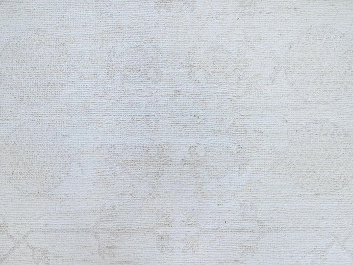 9'11" x 13'10" New Hand Knotted Ivory Wool Rectangle Oriental Rug - MOA10286515