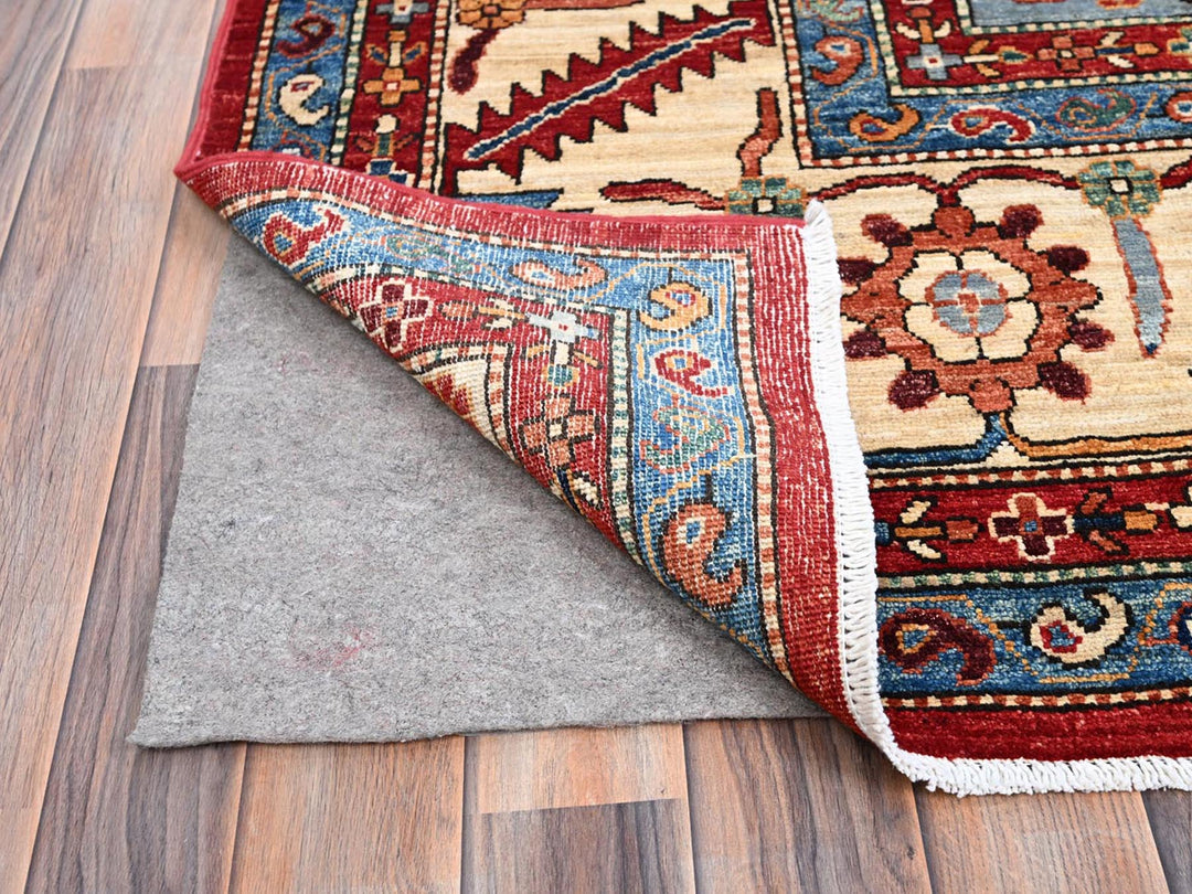 10'0" x 14'4" New Hand Knotted Red Wool Rectangle Oriental Rug - MOA10286583