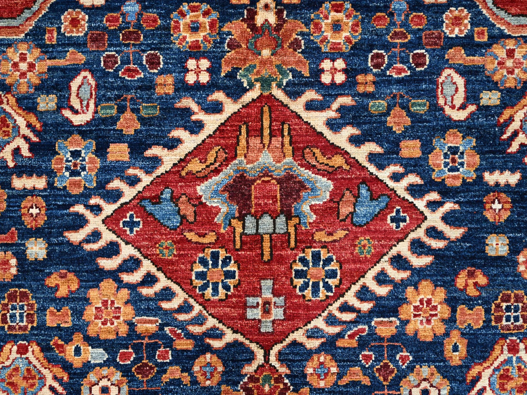 10'0" x 14'4" New Hand Knotted Red Wool Rectangle Oriental Rug - MOA10286583